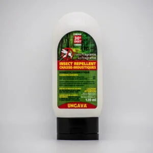 Chasse-moustiques en crème Ungava 30% Deet - Sans Fragrance 120ml