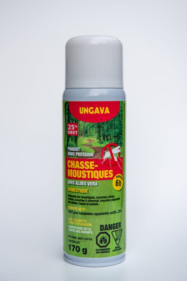 Chasse-moustiques à vaporiser Ungava 25% Deet -Avec Fragrance 170g