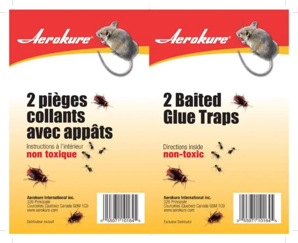 Pièges collants Aerokure pour souris et insectes